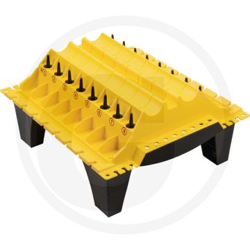 KS Tools Opbergbak voor cilinderkoponderdelen - Ideaal voor verliesvrij werken aan alle cilinderkoppen (B:410mm x H:120mm x L:455mm)
