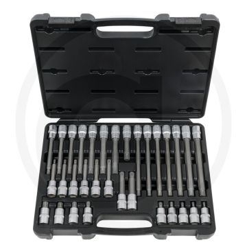 KS Tools 1/2" RIBE® Bit-Stecknuss-Satz, 32-tlg. voor RIBE®-Zylinderkopfschrauben
