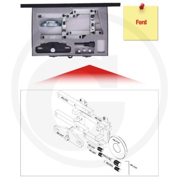 KS Tools Ford - Motoreinstell-Werkzeug-Satz, 9-tlg. für Ford EcoBoost Motoren