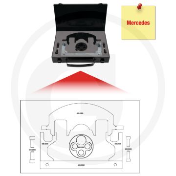KS Tools Mercedes - Motoreinstell-Werkzeug-Satz, 8-tlg.