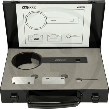 KS Tools Motoreinstell-Werkzeug-Satz für Opel / Saab, 5-tlg. - Profi Motor-Instandsetzung, Steuerkette wechseln