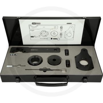 KS Tools Motoreinstell-Werkzeug-Satz für Opel, 11-tlg. - für professionelle Motor-Instandsetzung Opel Corsa-E 1,3 l CDTi.