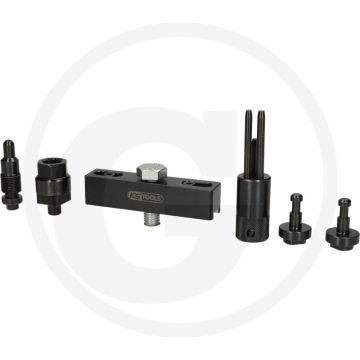 KS Tools Einspritzpumpenrad-Abzieher-Satz für VAG, 4-tlg. - Spezial-Werkzeugstahl - 1010g