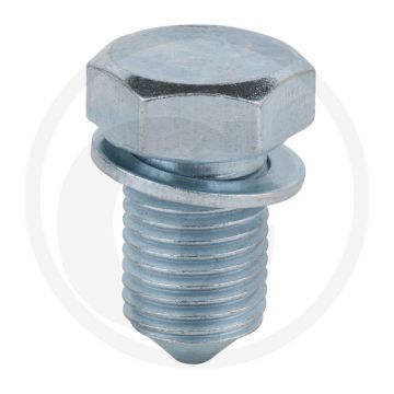 KS Tools Ölablassschraube, 19mm, M14x1,5x17,5mm met Dichtring. Breedte: 100mm.