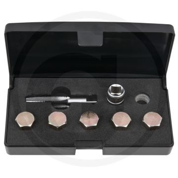 KS Tools Ölablassschrauben-Gewindereparatur-Satz, 12-tlg. M12 x 1,5 - Reparatur von Ölablassschraubengewinden