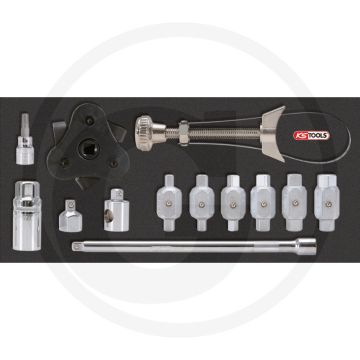KS Tools Oliestop- en oliefilterset (13-delig)