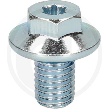 KS Tools Ölablassschraube, M12 x 1,75 x 17 mm, 25er-Pack, Aussensechskant, 900g