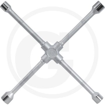 KS Tools Kruissleutel voor auto, 13/16” x 17 x 19 x 22 mm - Robuuste uitvoering, 500 Nm getest