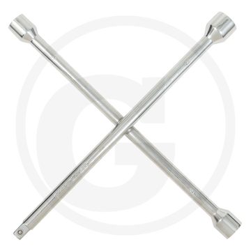 KS Tools Radkreuzschlüssel f.PKW,1/2"x17x19x21mm - Robuuste uitvoering, ideaal voor PKW, Transporter en Grossraumlimousinen