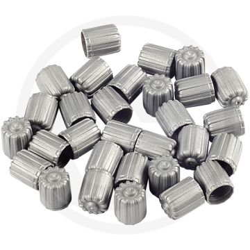 KS Tools Ventilkappe, 25 Stück, silber, Kunststoff, 50x5x85mm