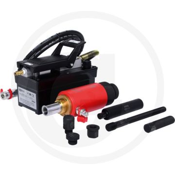 KS Tools Hydraulik-Einheit 22t, mit Luft-Hydraulik-Pumpe, 1 | Universaler Einsatz, automatischer Kolbenrücklauf