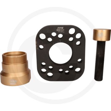 KS Tools Abzieher-Satz für Nabe ohne Radbolzenkranz, 3-tlg. - Effektives Auspressen von festgerosteten Lagern - 180x150x210 mm