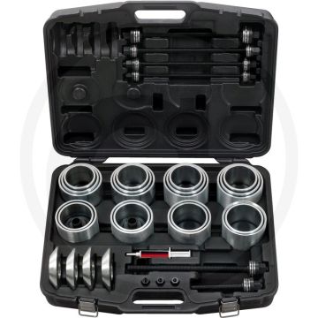 KS Tools Druk- en spanhulzenset voor lagers, Silentlager, Hydrolager, Kogellager, Simmerringe etc. (46-delig)