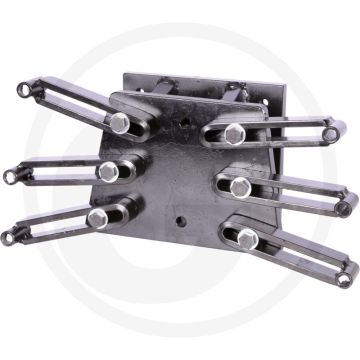 KS Tools Universal Halterplatte für Universal Motor- und Ge. • 6 Aufnahmepunkte verstellbar (23000g)