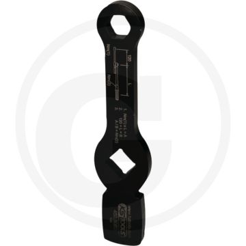 KS Tools 3/4" Schlag-Sechskant-Schlüssel mit 2 Schlagfläche - Chrom Vanadium, 80x15x270mm