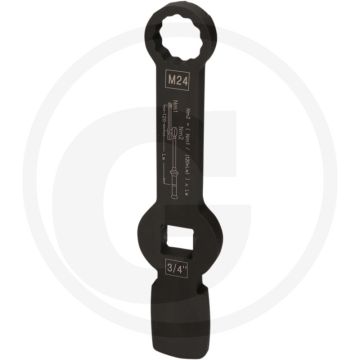 KS Tools 3/4" Schlag-Zwölfkant-Schlüssel mit 2 Schlagfläche, 6-kant, Drehmoment-Umrechnungsformel
