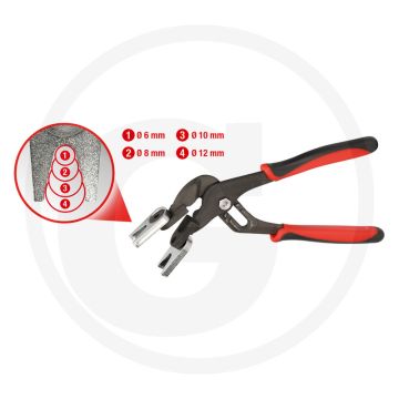 KS Tools Druckluft-Schnellverbinder-Lösezange, 6-12 mm, Spezial-Werkzeugstahl