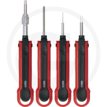 KS Tools Profi-Entrieglungs-Werkzeugsatz LKW - zerstörungsfreie Entrieglung von Rund- und Flachsteckkontakten