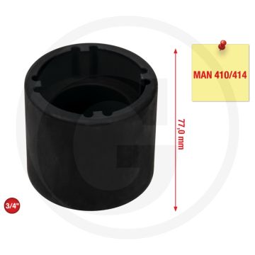 KS Tools 3/4" MAN Nutmutternschlüssel mit 4 Zapfen, Innenza. Hoogte: 65mm