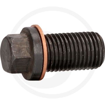 KS Tools Ölablassschraube M14 x 1,5 x 35 mm für Mercedes - Außensechskant, Dichtring, 100x30x100 mm