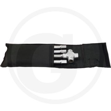 KS Tools Demontabele kruissleutel voor vrachtwage (met vierkante aandrijving, inclusief canvas tas)