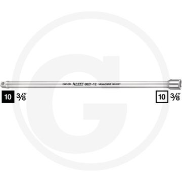 Hazet Verlengstuk 254mm Chroom-vanadium DIN 3123 ISO 3316