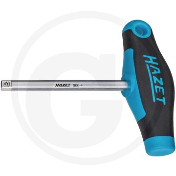 Hazet 1/4" Steckschlüssel mit T-Griff (Vierkant 6,3 mm (1/4 Zoll), 134 mm)