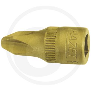 Hazet Dopsleutelbit PH1 28mm Chroom-vanadium TIN - ISO 8764-1