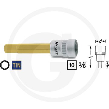 Hazet Dopsleutelbit 7mm DIN 7422 70mm