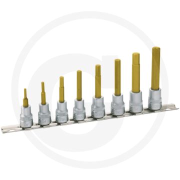 Hazet Dopsleutelset 8-tlg. 3-10mm TIN gecoat DIN 7422