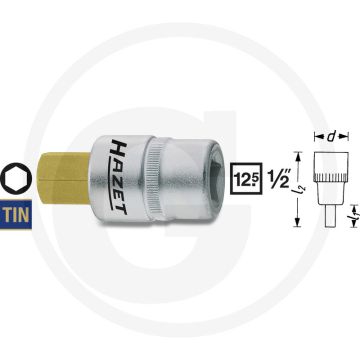 Hazet Dopsleutelbit 4mm DIN 7422 TIN gecoat