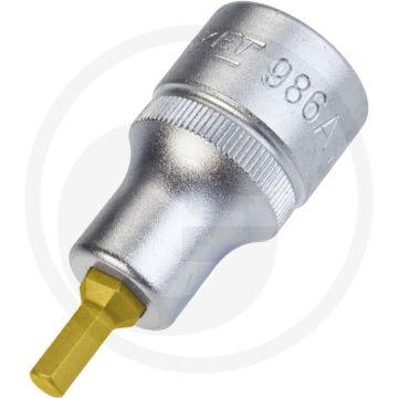 Hazet Dopsleutelbit 3/16, 52mm Kling speciaal staal
