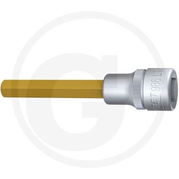 Hazet Schraubendreher-Einsatz,100 mm, SW10, Ti (Vierkant 12,5 mm (1/2 Zoll), Innen-Sechskant Profil 10 mm)