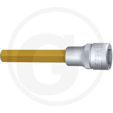 Hazet Schraubendreher-Einsatz,100 mm, SW11, Ti (Vierkant 12,5 mm (1/2 Zoll), Innen-Sechskant Profil 11 mm)