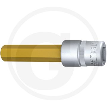 Hazet Schraubendreher-Einsatz,100 mm, SW14, Ti (Vierkant 12,5 mm (1/2 Zoll), Innen-Sechskant Profil 14 mm)