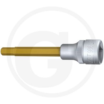 Hazet Schraubendreher-Einsatz,100 mm, SW7, Tin (Vierkant 12,5 mm (1/2 Zoll), Innen-Sechskant Profil 7 mm)