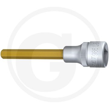 Hazet Schraubendreher-Einsatz,100 mm, SW8, Tin (Vierkant 12,5 mm (1/2 Zoll), Innen-Sechskant Profil 8 mm)