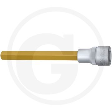 Hazet Schraubendreher-Einsatz,140 mm, SW11, Ti (Vierkant 12,5 mm (1/2 Zoll), Innen-Sechskant Profil 11 mm)