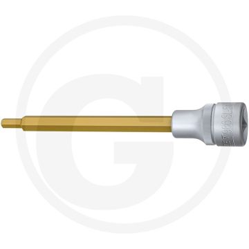 Hazet Schraubendreher-Einsatz, 140 mm, SW5, Ti (Vierkant 12,5 mm (1/2 Zoll), Innen-Sechskant Profil 5 mm)