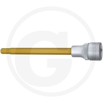 Hazet Schraubendreher-Einsatz,140 mm, SW7, Tin (Vierkant 12,5 mm (1/2 Zoll), Innen-Sechskant Profil 7 mm)