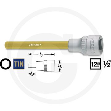 Hazet Dopsleutelbit 6mm DIN 7422 160mm
