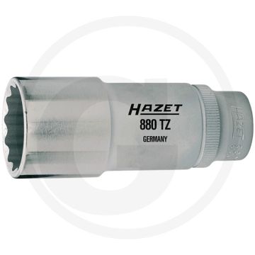 Hazet Twaalfkant dopsleutel 10 mm, Chroom-vanadium, DIN 3124 - 54 mm