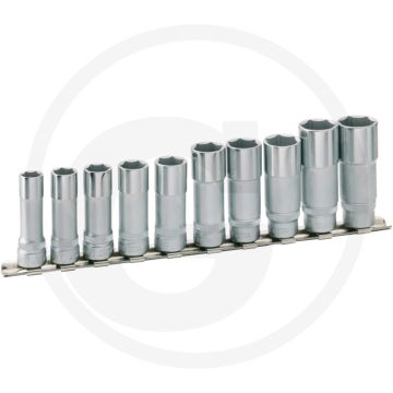 Hazet Dopsleutelset (6-kant) 10-tlg., Chroom-vanadium, DIN 3124, Made In Germany