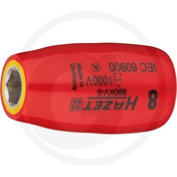 Hazet Sechskant Steckschlüssel-Einsatz (Vierkant 10 mm (3/8 Zoll), Außen-Sechskant-Tractionsprofil, 8 mm)