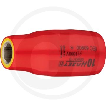 Hazet Sechskant Steckschlüssel-Einsatz (Vierkant 12,5 mm (1/2 Zoll), Außen-Sechskant-Tractionsprofil, 10 mm)