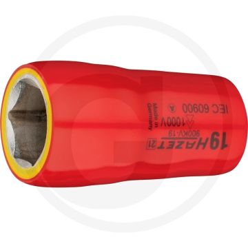 Hazet Sechskant Steckschlüssel-Einsatz (Vierkant 12,5 mm (1/2 Zoll), Außen-Sechskant-Tractionsprofil, 19 mm)