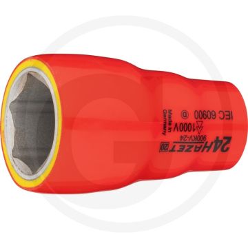 Hazet Sechskant Steckschlüssel-Einsatz (Vierkant 12,5 mm (1/2 Zoll), Außen-Sechskant-Tractionsprofil, 24 mm)