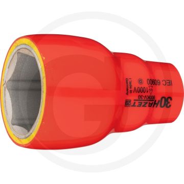 Hazet Sechskant Steckschlüssel-Einsatz (Vierkant 12,5 mm (1/2 Zoll), Außen-Sechskant-Tractionsprofil, 30 mm)
