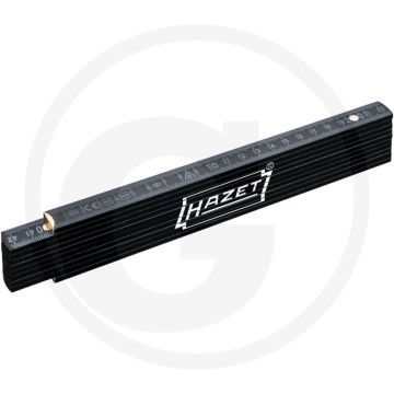 Hazet Zollstock 2m, Buchenholz, Skalierung mm/cm, 10 Glieder, EG-Genauigkeitsklasse III