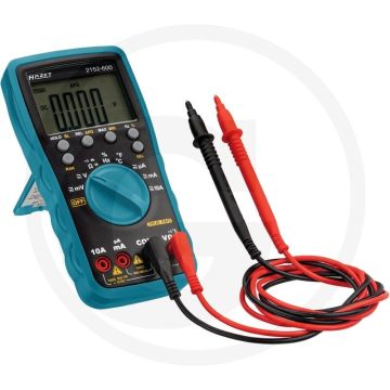 Hazet Multimeter - 600V AC/DC, 10A AC/DC, True RMS, CAT III 600V